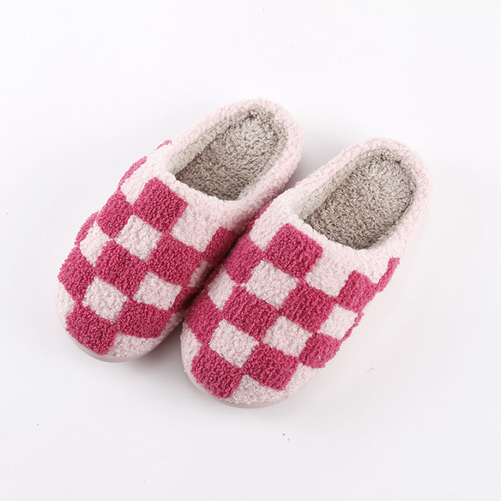 Alex | Unisex Indoor Slippers Checkerboard Pattern 2