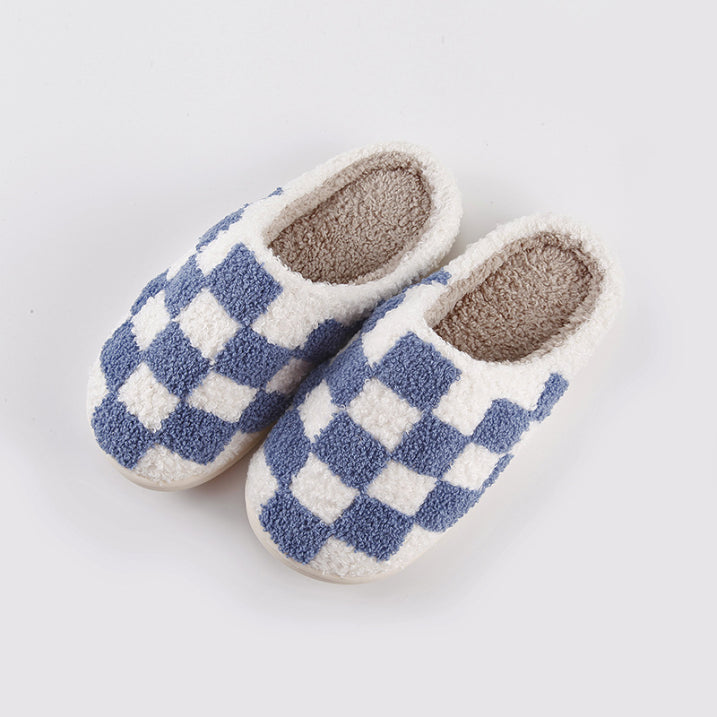 Alex | Unisex Indoor Slippers Checkerboard Pattern 3