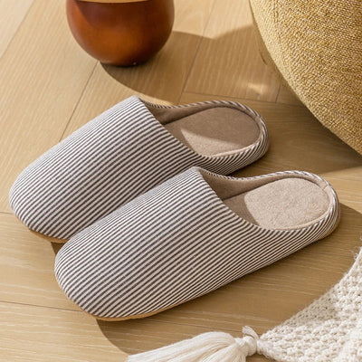 Alex | Unisex Striped Indoor Slippers with Cozy Lining 2