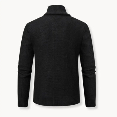 Blaise | Knit Sweater With Zip Front and Ribbed Trim 7