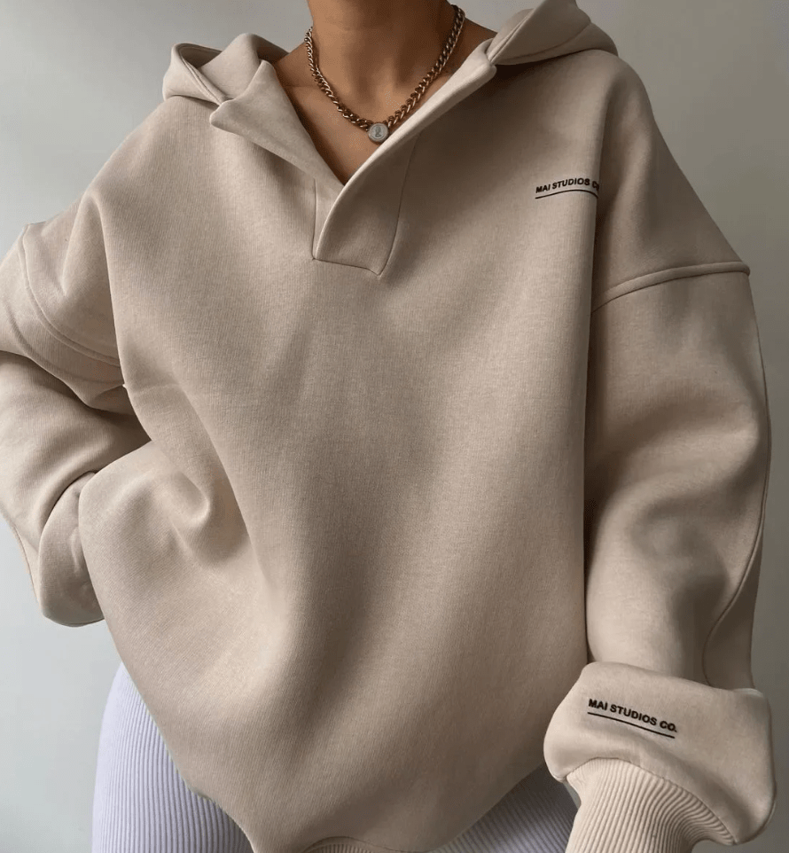 Candice | Women's Oversized Hoodie With Notch Neck 0