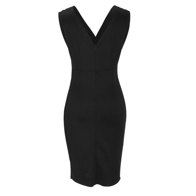 Carmen | Women's Black Cocktail Dress Slim Silhouette 2