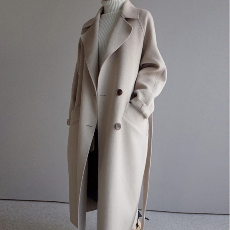 Darcy | Women's Long Wool Blend Trench Coat 3