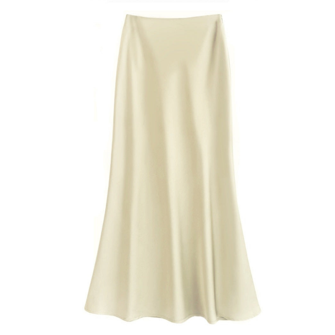 Grace | Women's Midi Skirt A-Line Cut With Soft Drape 6