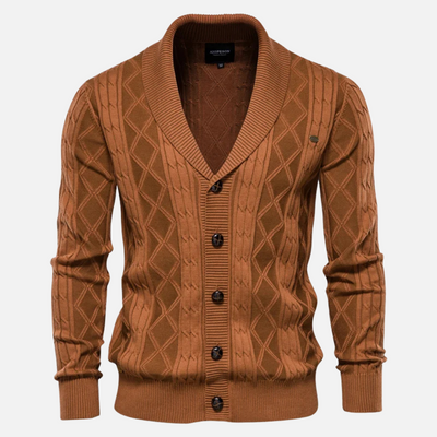 Henry | Men’s Cardigan Argyle Pattern Light Stretch 9