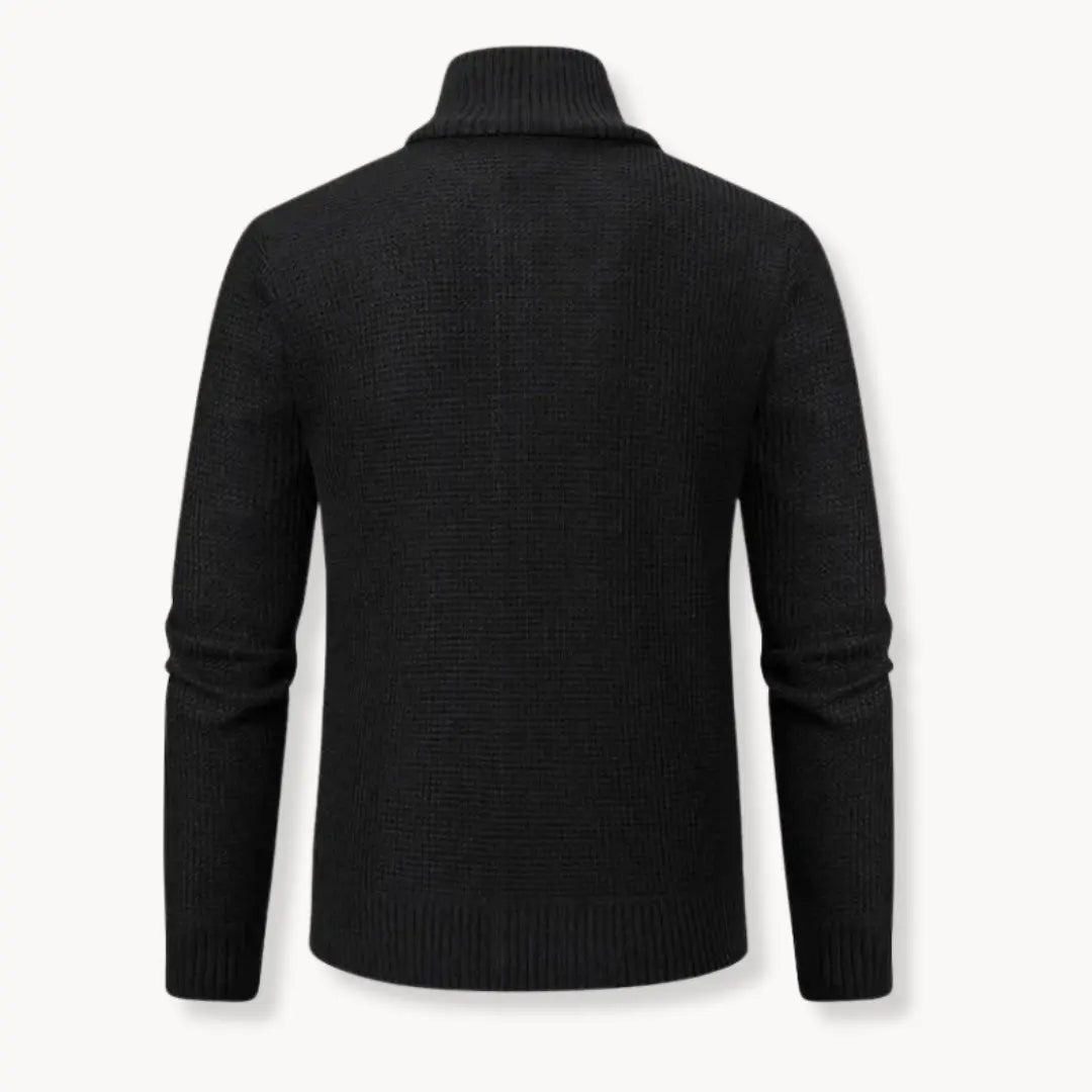 Henry | Men’s Quarter Zip Sweater Ribbed Collar 7