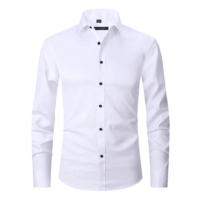 James | Men’s Dress Shirt With Button Front Structured Collar 0