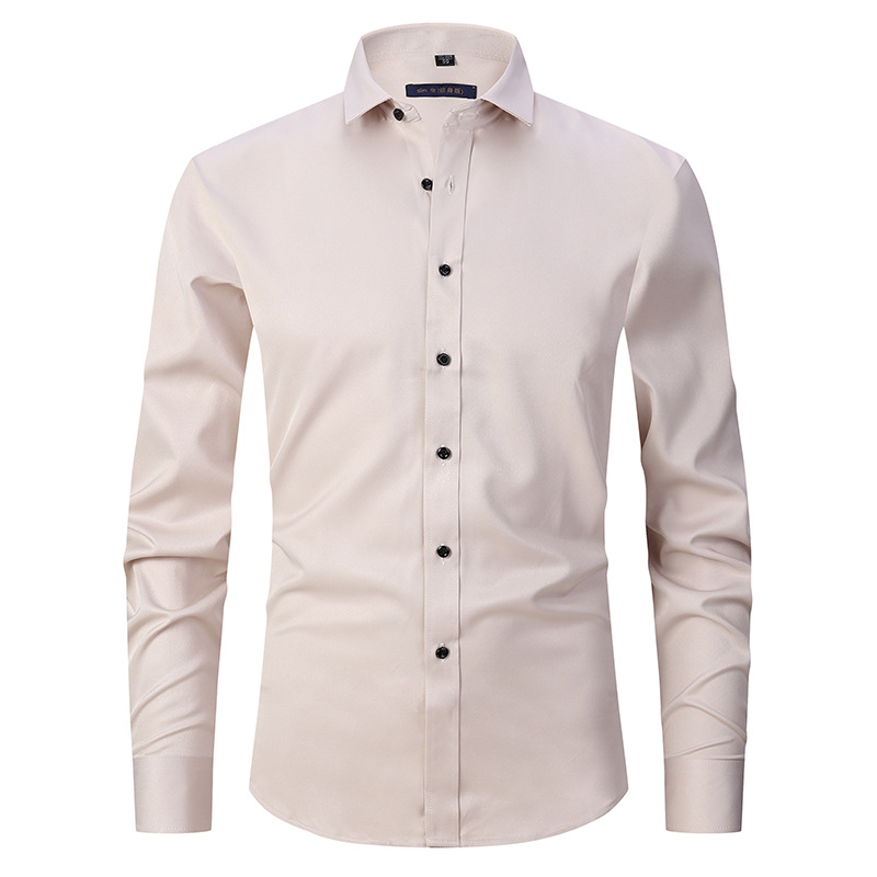 James | Men’s Dress Shirt With Button Front Structured Collar 10