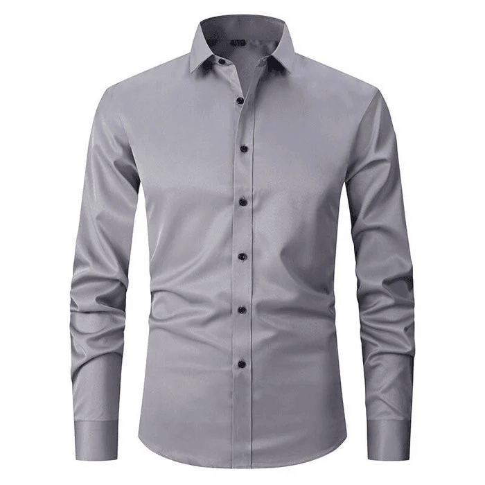 James | Men’s Dress Shirt With Button Front Structured Collar 9