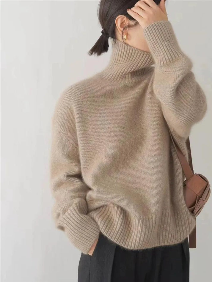 Joline | Women's Cashmere Turtleneck Sweater 4