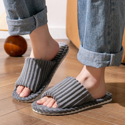 Jordan | Unisex Open Toe Slippers With Striped Pattern 1