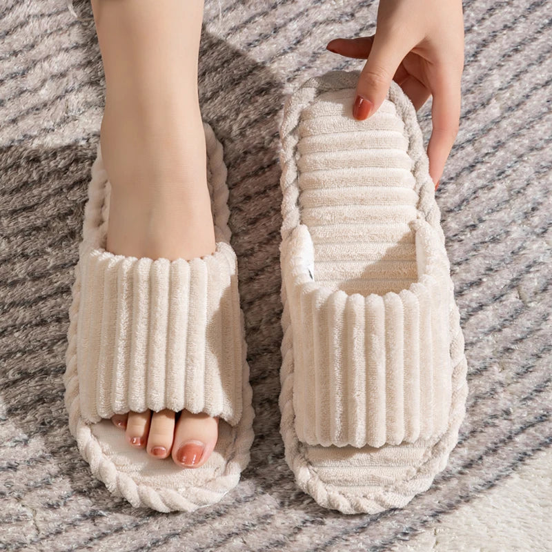 Jordan | Unisex Open Toe Slippers With Striped Pattern 4