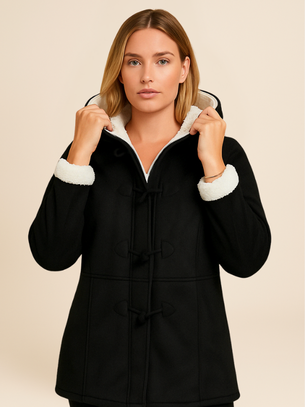 Josie | Women's Hooded Fleece-Lined Winter Coat with Zipper 0