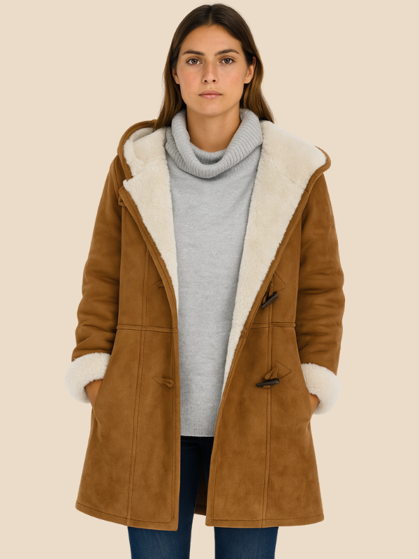 Josie | Women's Hooded Fleece-Lined Winter Coat with Zipper 13