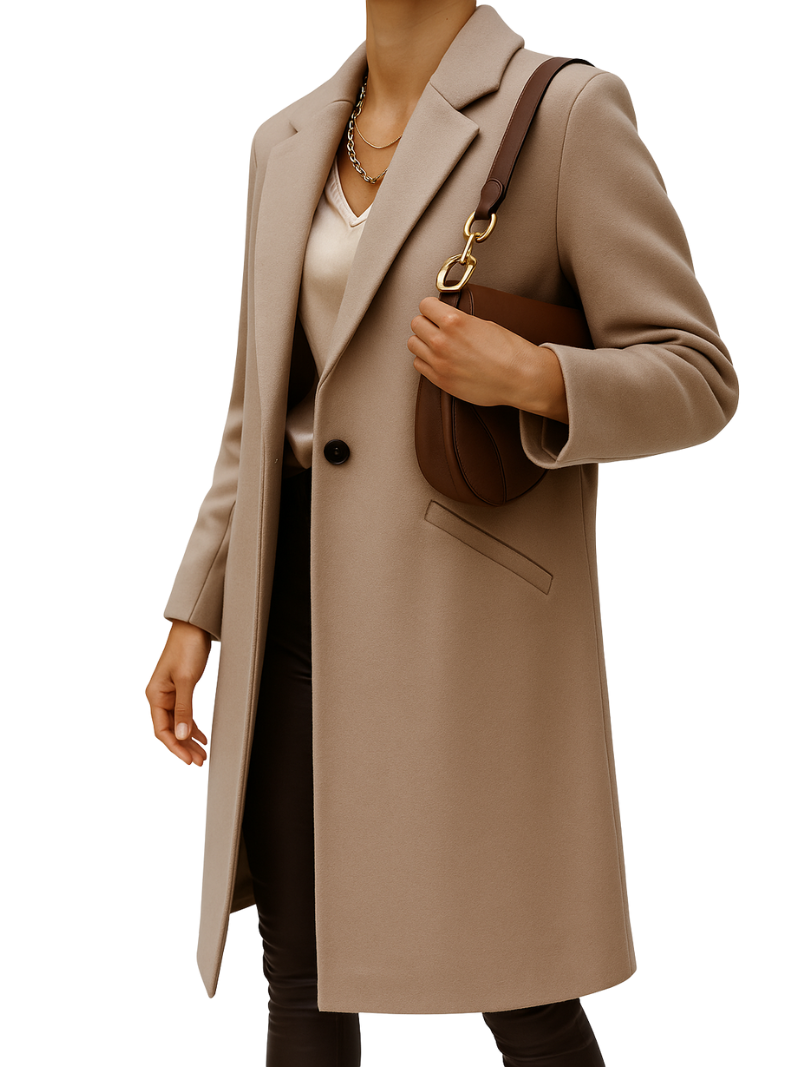 Kaitlyn | Women's Short Trench Coat in Warm Fabric 0