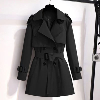 Katherine | Women's Double-Breasted Slim Trench Coat with Adjustable Waist 4