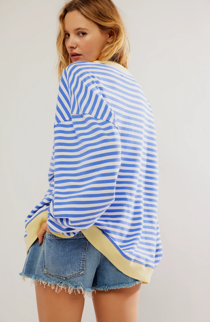 Lena | Women's Oversized Striped Sweater 1