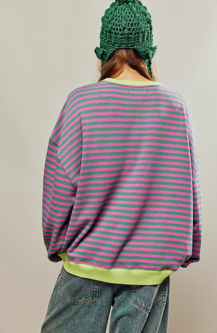 Lena | Women's Oversized Striped Sweater 3