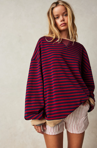 Lena | Women's Oversized Striped Sweater 6