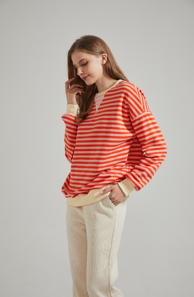 Lena | Women's Oversized Striped Sweater 9