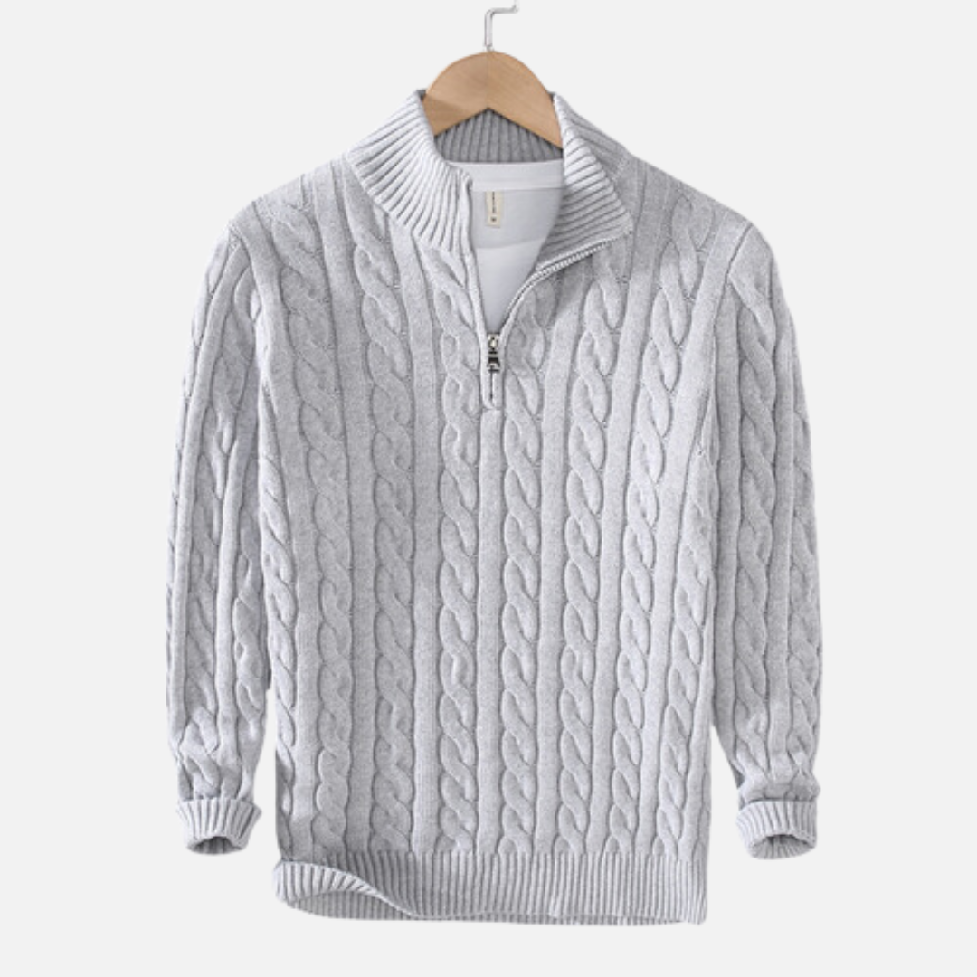 Liam | Men’s Half Zip Sweater High Collar 0
