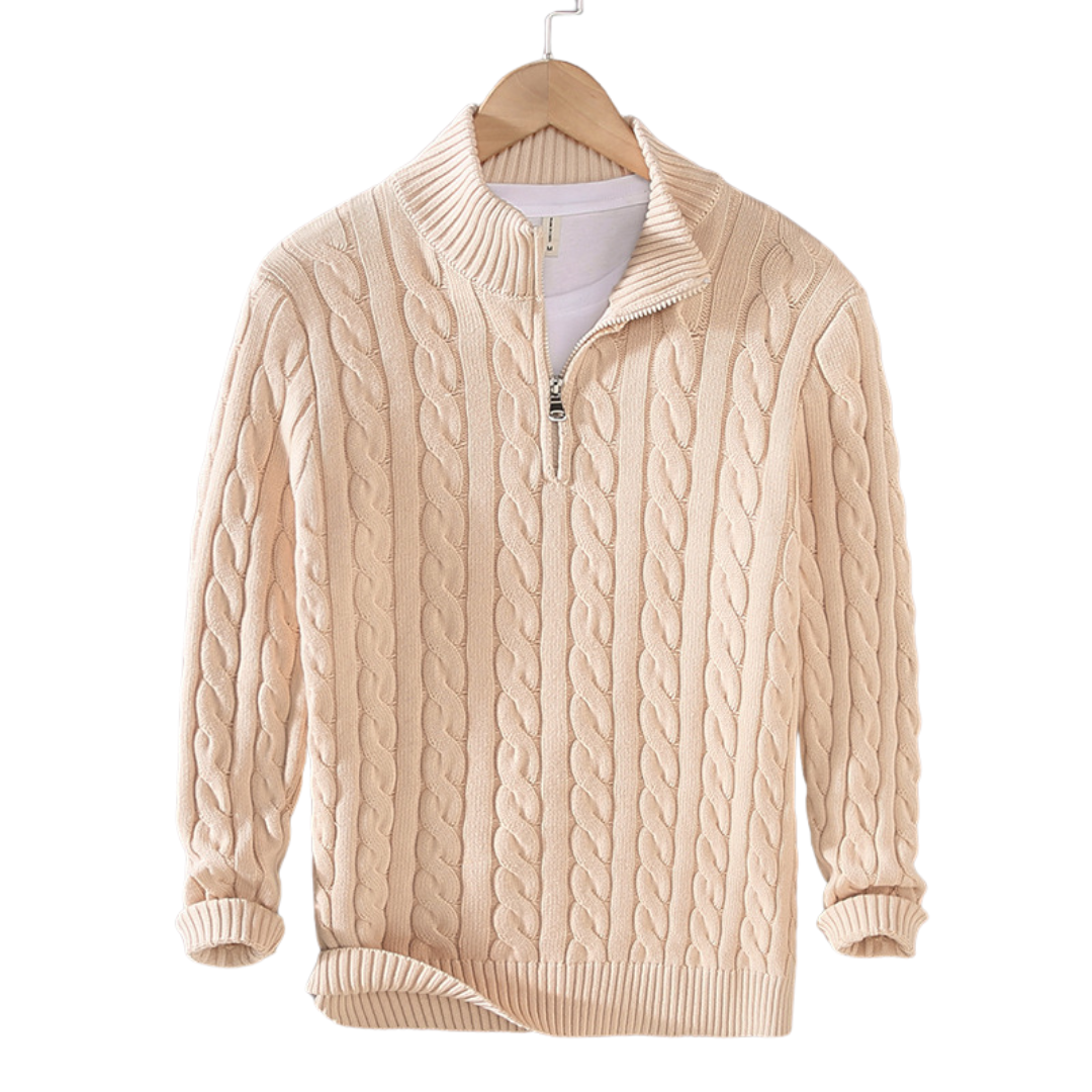 Liam | Men’s Half Zip Sweater High Collar 4