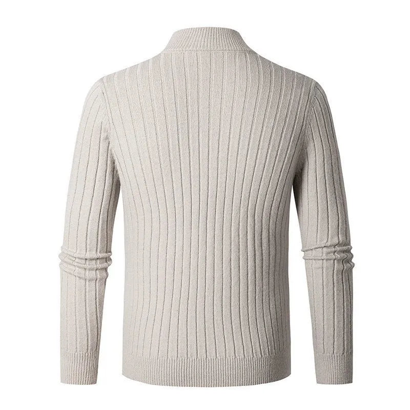 Liam | Men’s Half Zip Sweater With High Collar 3