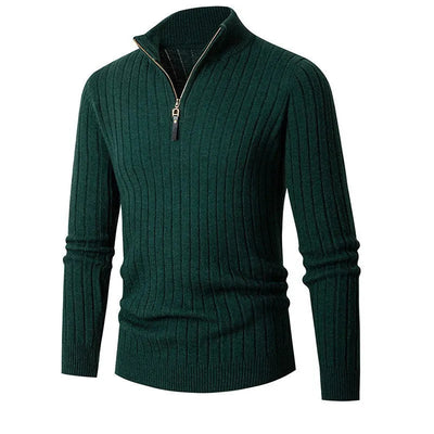 Liam | Men’s Half Zip Sweater With High Collar 9