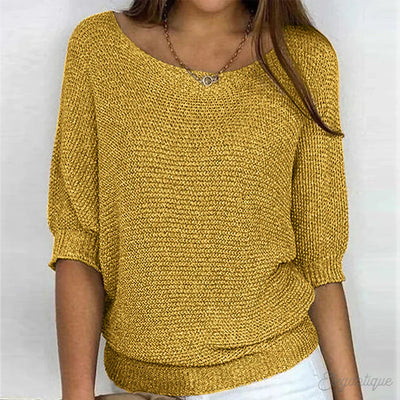 Louisa | Women's Jumper With Elegant Knitted Pattern 4