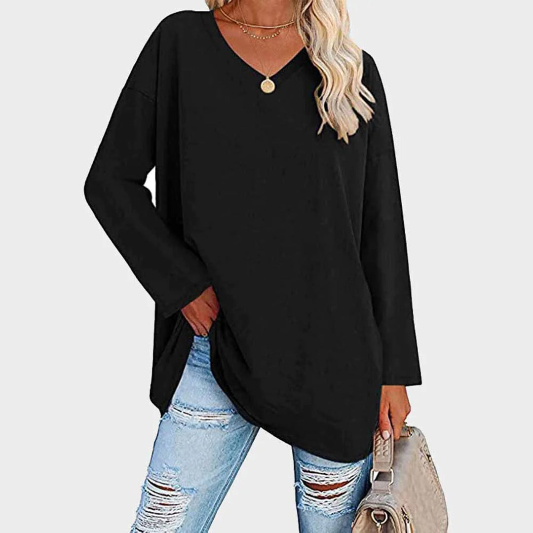 Margaret | Women's Long Sleeve Blouse in Soft Fabric 0