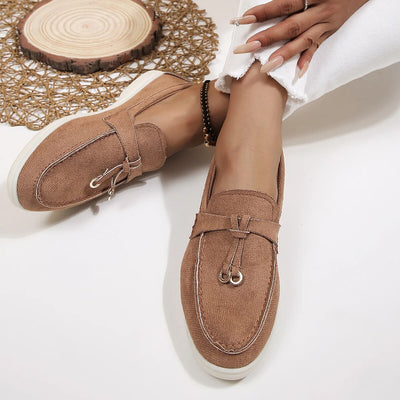 Mira | Women's Luxe Loafers Suede Look 7