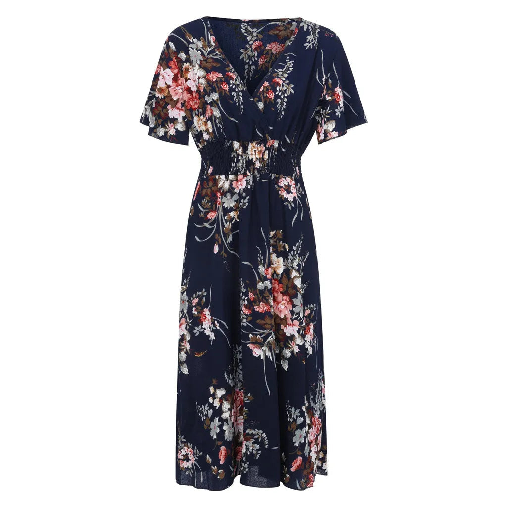 Olivia | Plus Size Floral Chiffon Dress 5