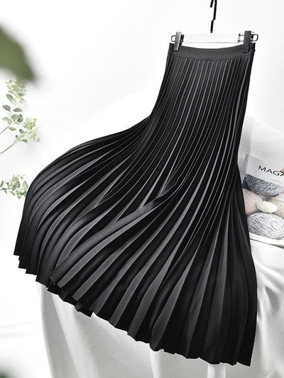 Variant image for Women's High-Waisted Pleated Midi Skirt-4