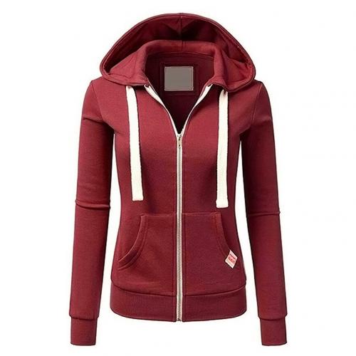 Sandy | Women's Zip-Up Fitted Hoodie with Kangaroo Pocket 0