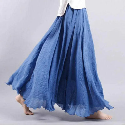 Variant image for Women's Maxi Skirt Lightweight Elegant Design-5