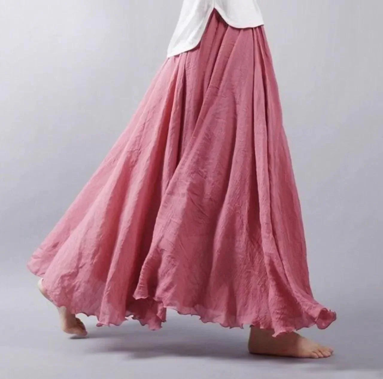 Variant image for Women's Maxi Skirt Lightweight Elegant Design-13