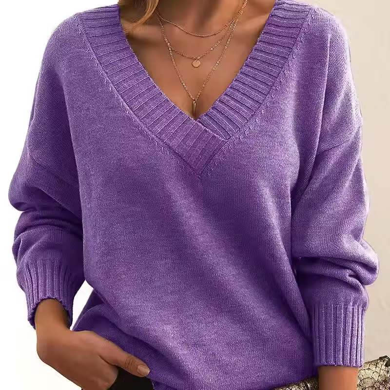 Skye | Women's V-Neck Knit Sweater 8