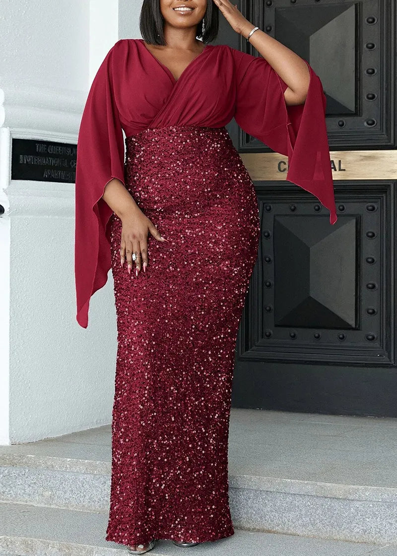 Sophia | Plus Size Midi Dress With V-Neck Design 8