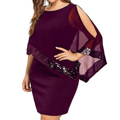 Sophia | Plus Size Sequin Autumn Dress 1