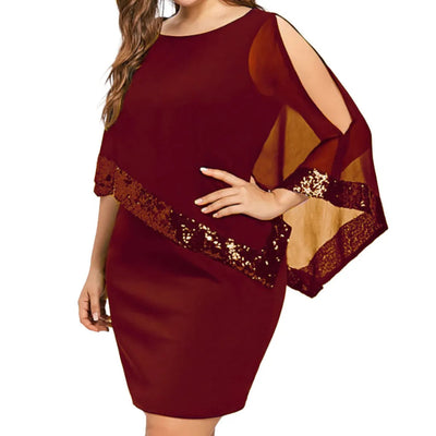 Sophia | Plus Size Sequin Autumn Dress 3