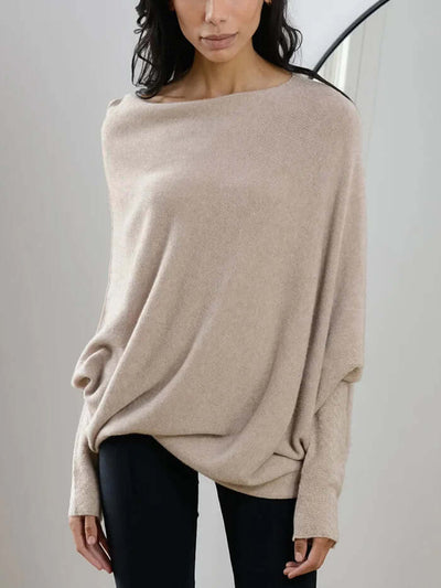 Sophia | Women's Asymmetrical Long Sleeve Sweater 1
