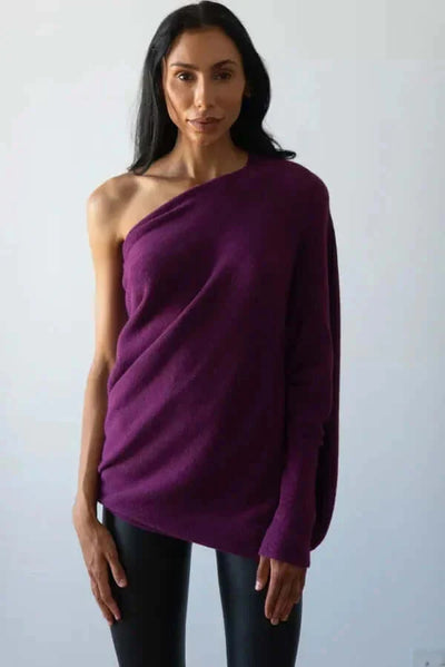 Sophia | Women's Asymmetrical Long Sleeve Sweater 7