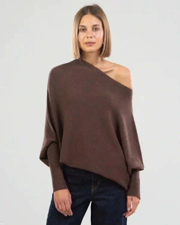 Sophia | Women's Asymmetrical Long Sleeve Sweater 8