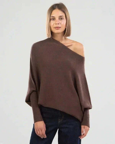 Sophia | Women's Asymmetrical Long Sleeve Sweater 8