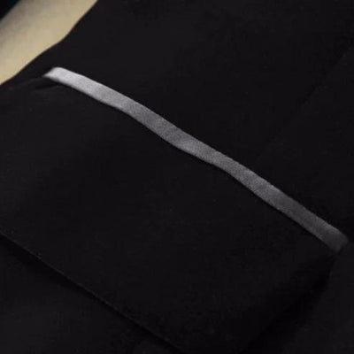 Sophia | Women's Black Velvet Blazer With Satin Lapels 5