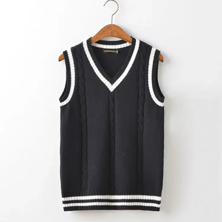 Sophia | Women's Cable Knit Vest with V-Neckline 10