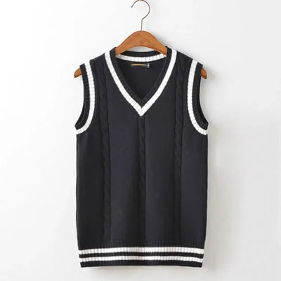 Sophia | Women's Cable Knit Vest with V-Neckline 10