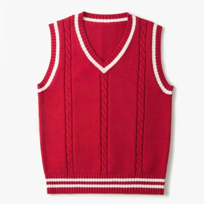 Sophia | Women's Cable Knit Vest with V-Neckline 1
