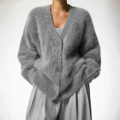 Sophia | Women's Cardigan Fine Fiber Blend Knit Open-Front 7