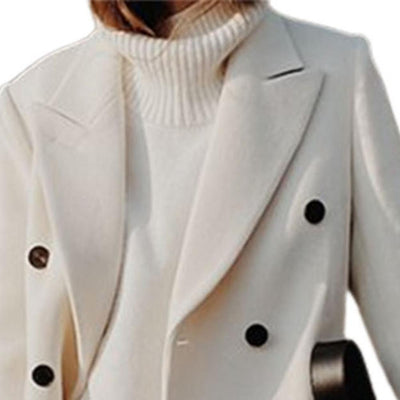 Sophia | Women's Double-Breasted Woolen Suit Coat 3